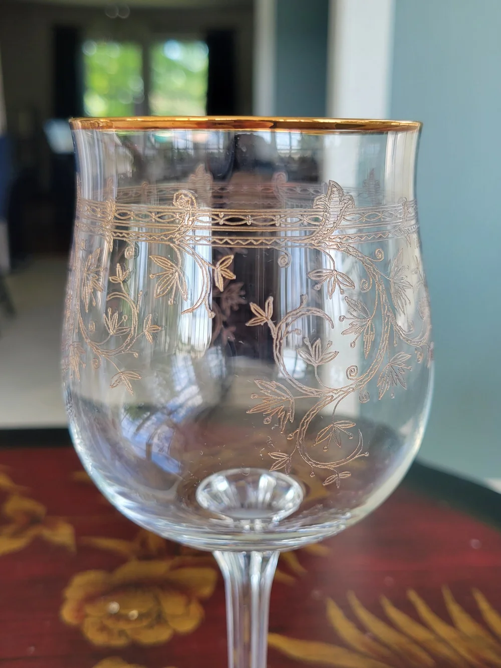 Vintage Bohemia Karolinka Czech Republic Handmade Crystal Wine Glasses– Set Of 4